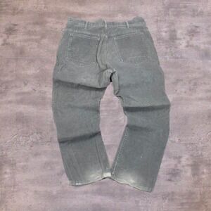 Vintage 80's Marks Work Wear House Grey Baggy Relax Straight Corduroy Pant's